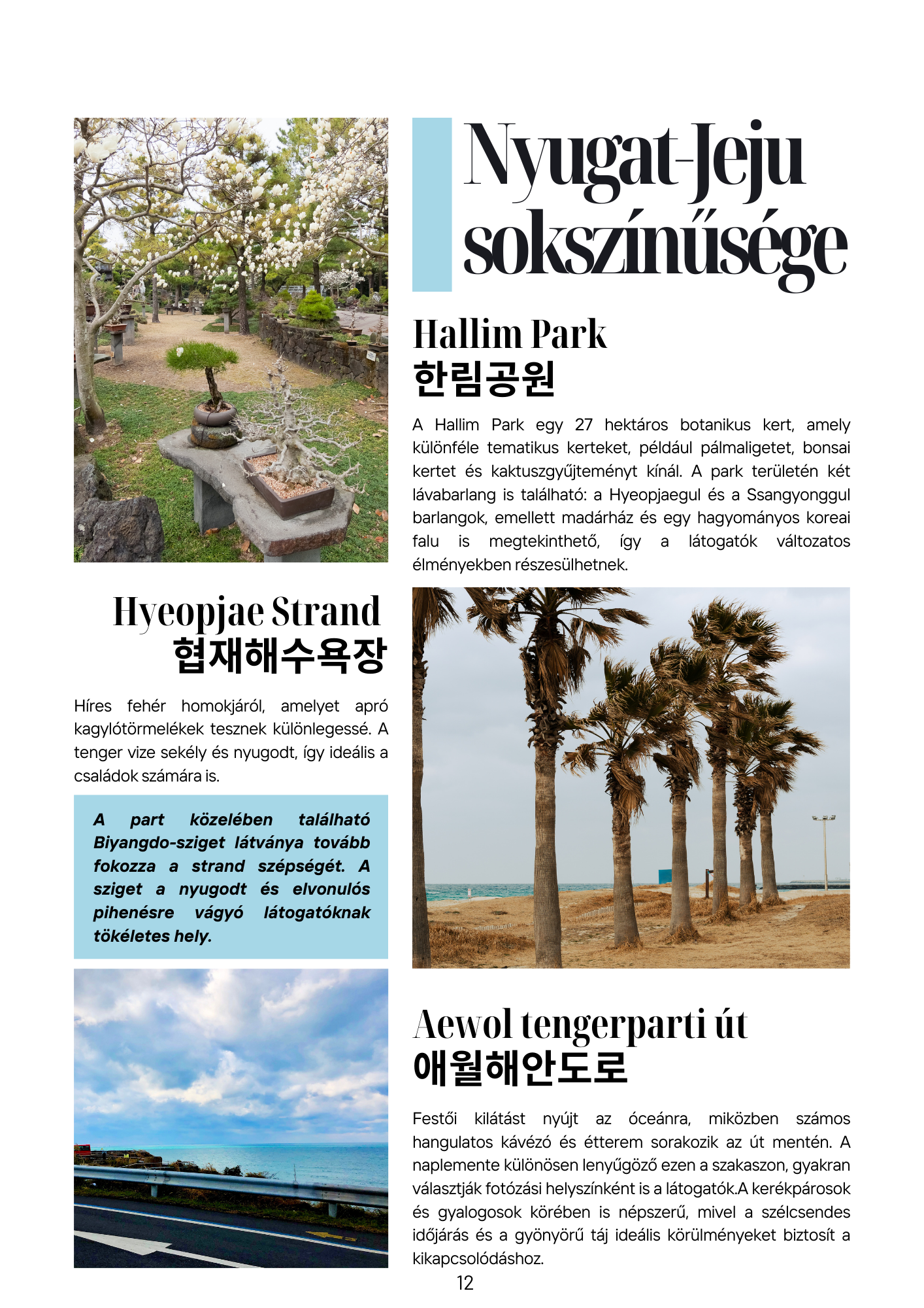 감귤길 Mandarinút Jeju tájain