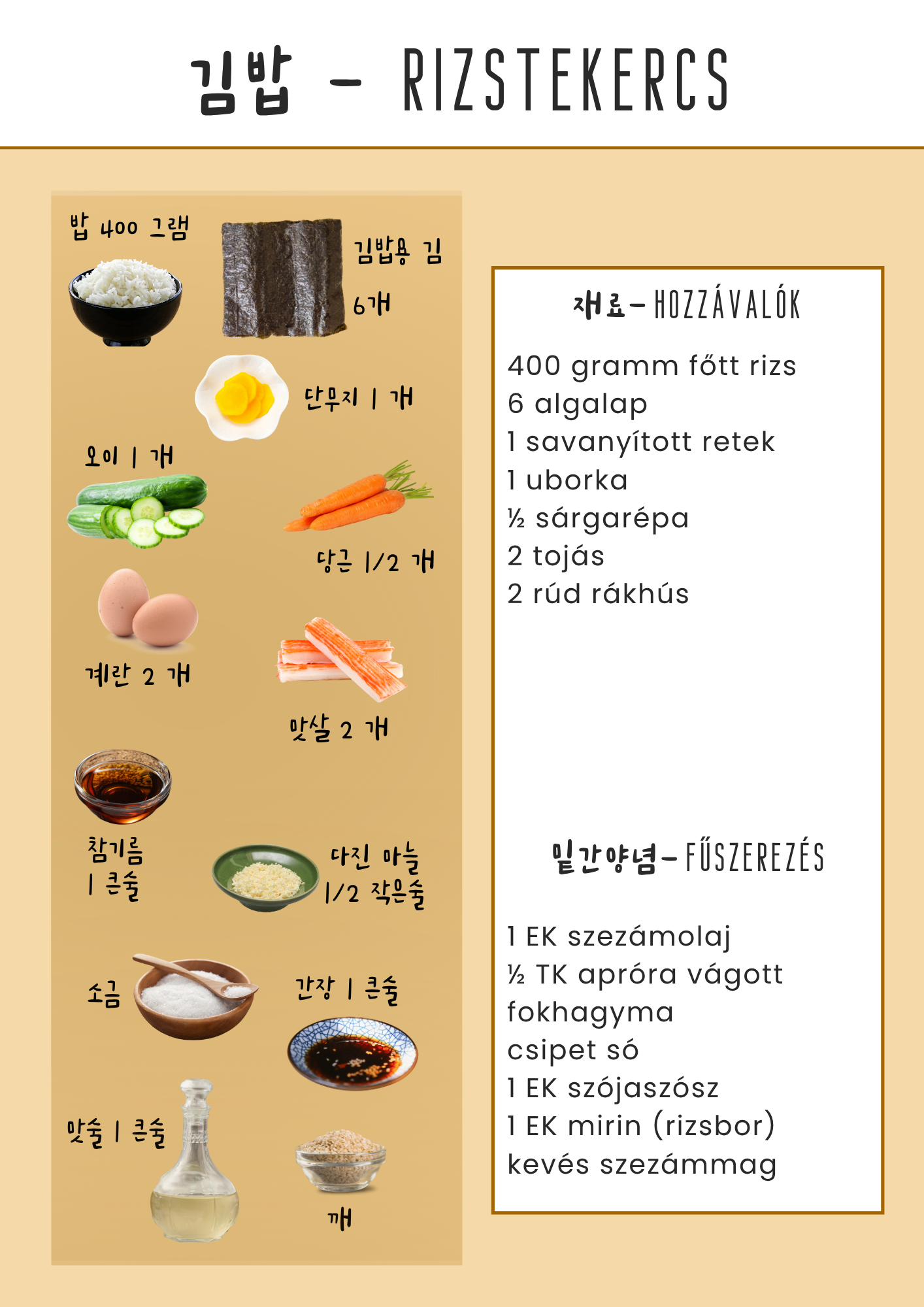 한국의맛 – Korea ízei