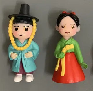 Tradicionális koreai figurák – 2 darabos szett