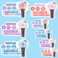 BTS World Tour Állomások Matrica