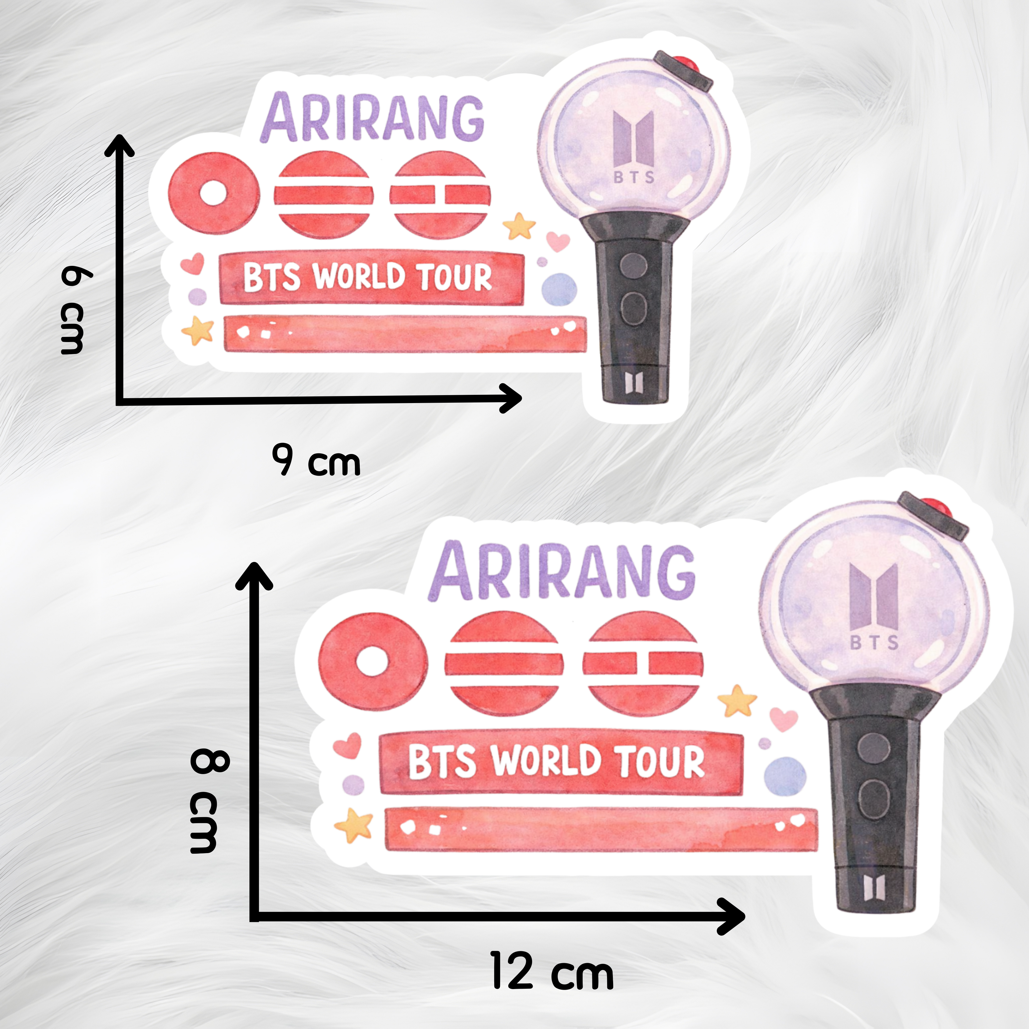 BTS World Tour Állomások Matrica
