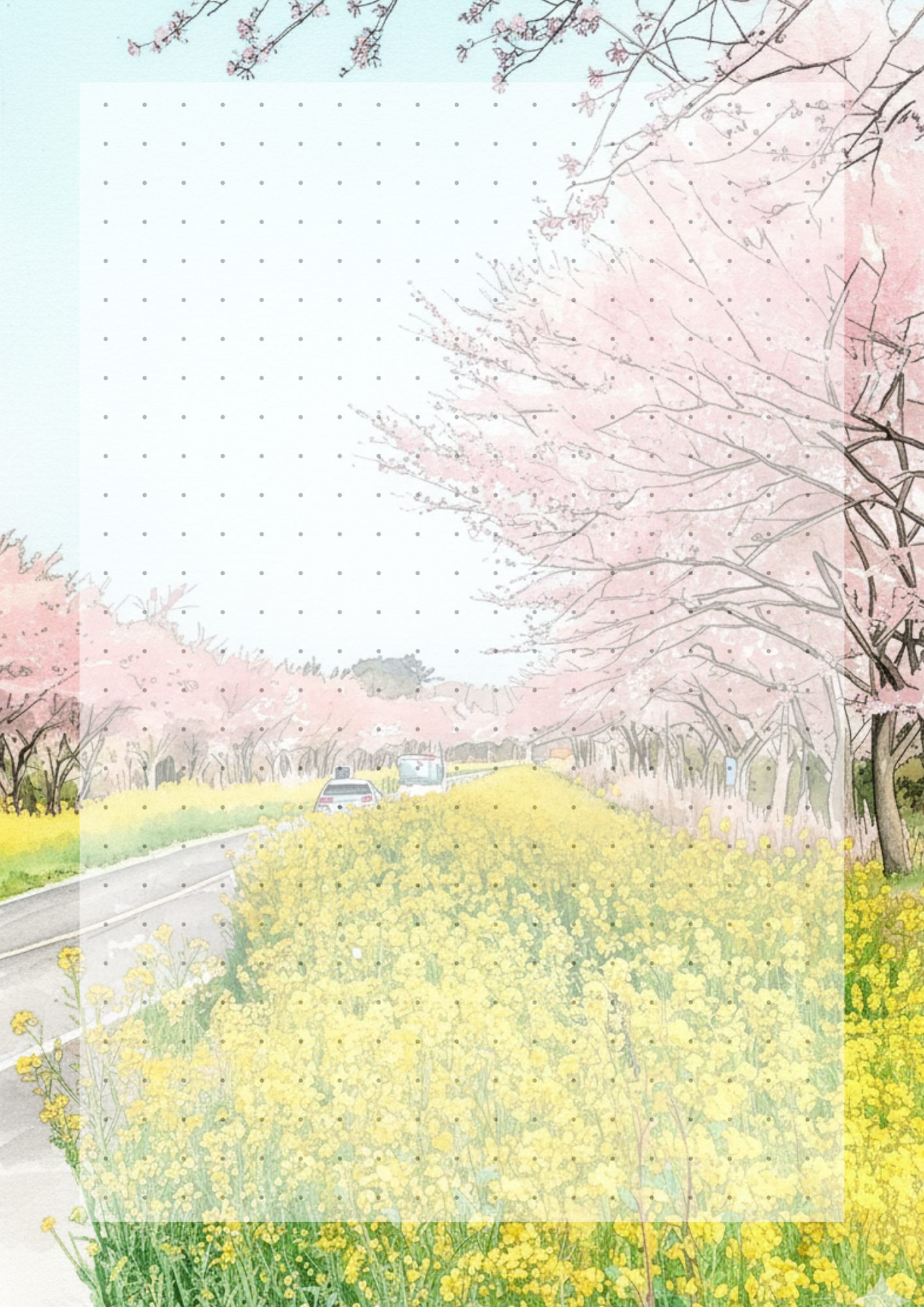 Virágzó tavasz Jegyzettömb (A5)