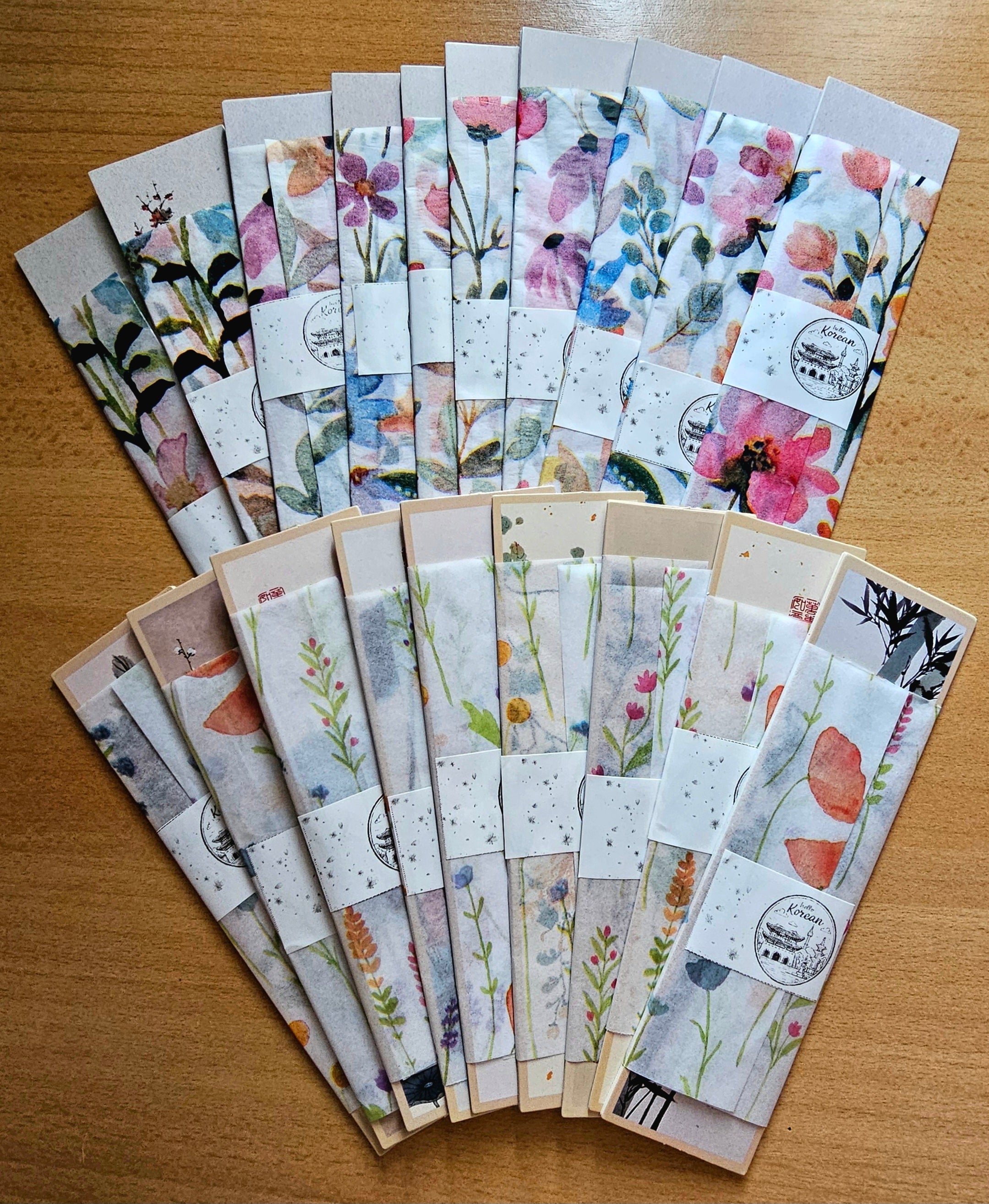 Orientális festmény könyvjelző - 3 darabos szett