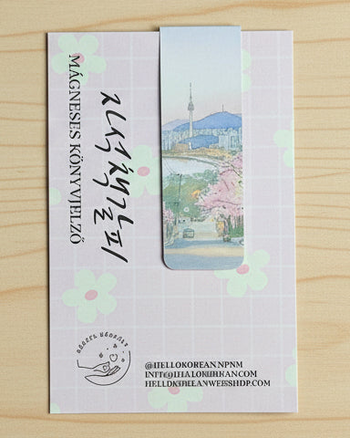 Virágzó tavasz Mágneses Könyvjelző