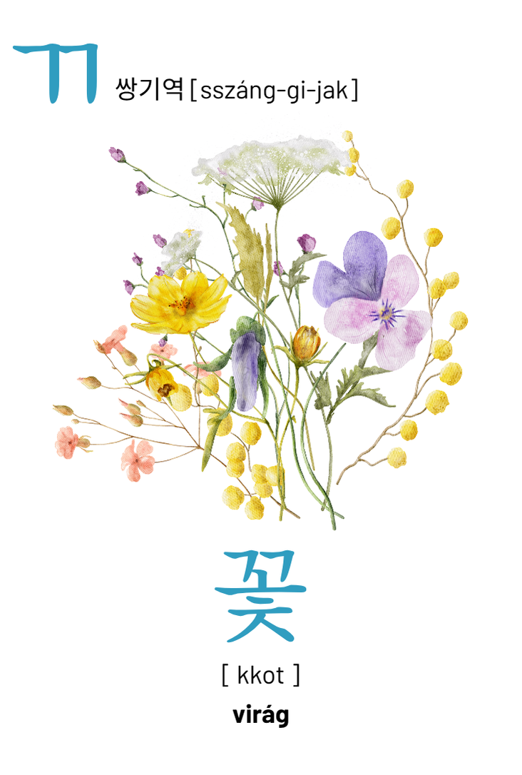 Hángül tanulókártya