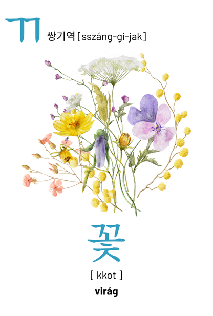 Hangul tanulókártya