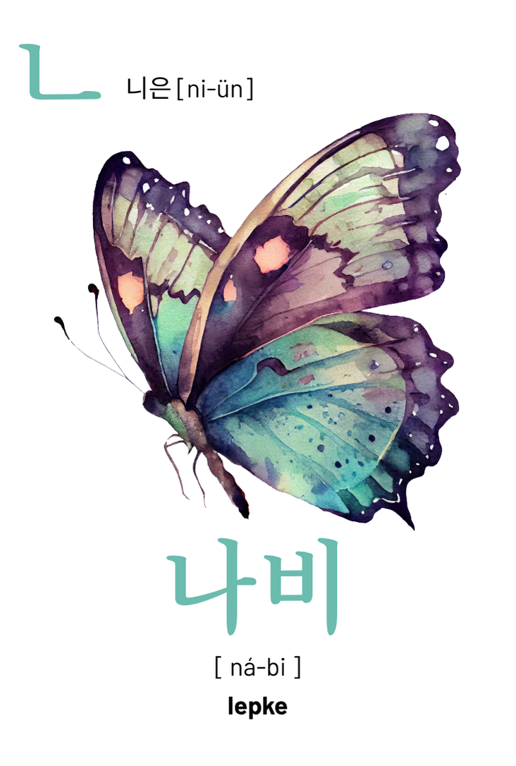 Hángül tanulókártya