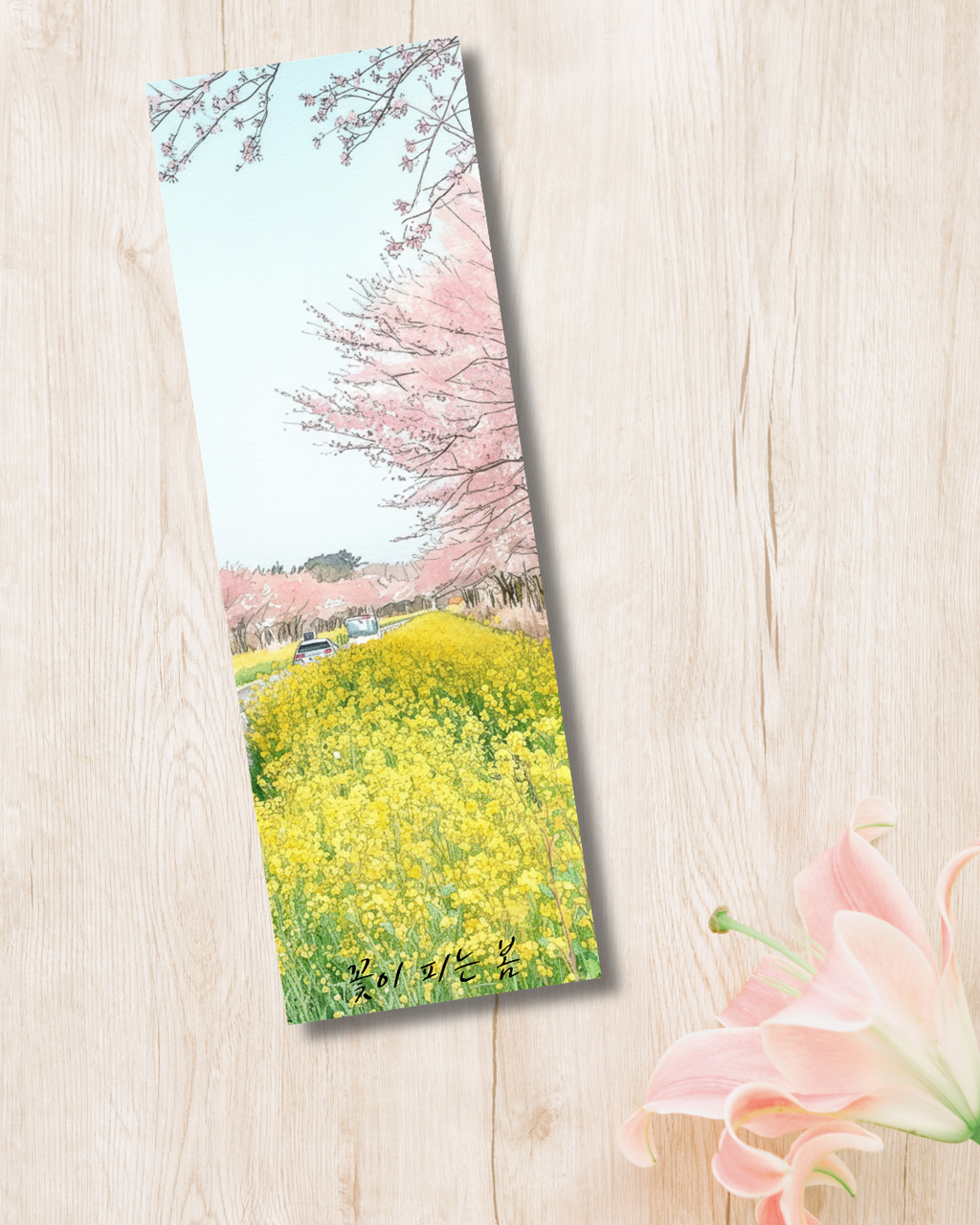 Virágzó tavasz Könyvjelző