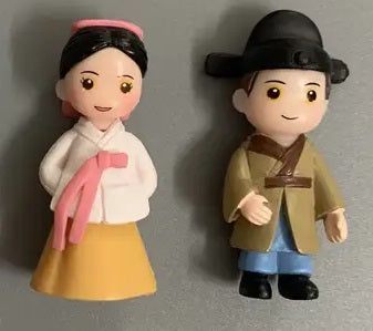 Tradicionális koreai figurák – 2 darabos szett